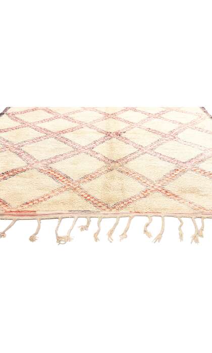 7 x 13 Vintage Beni Ourain Moroccan Rug 74537