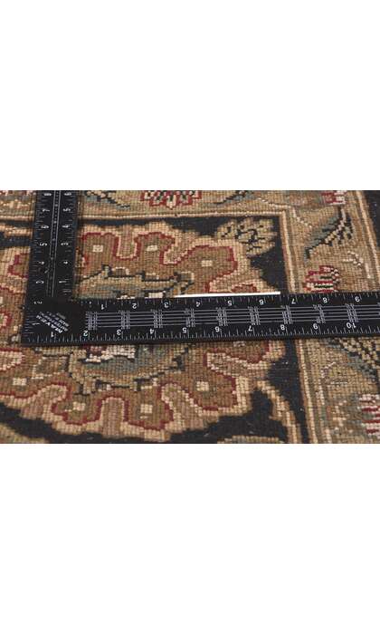 ​9 x 12 Earth-Tone Vintage Indian Rug 78678