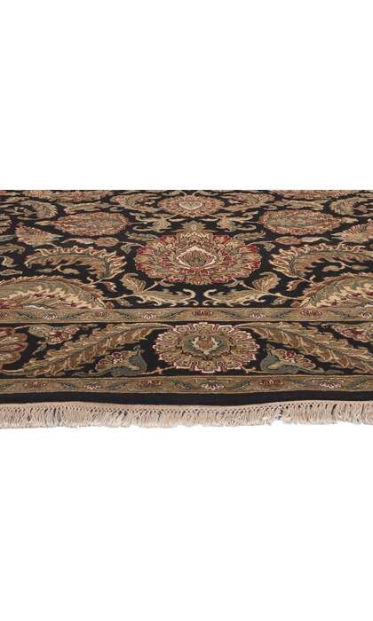 ​9 x 12 Earth-Tone Vintage Indian Rug 78678