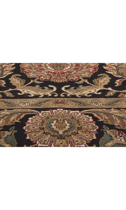 ​9 x 12 Earth-Tone Vintage Indian Rug 78678