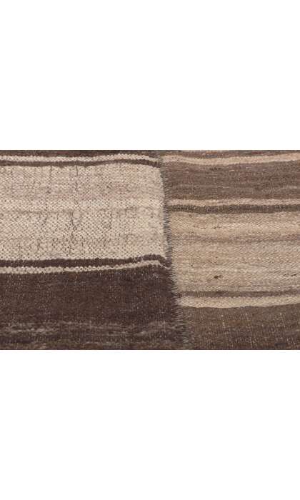 13 x 16 Brown Vintage Striped Turkish Kilim Rug 60635