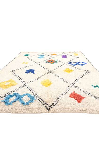 6 x 10 Colorful Moroccan Azilal Rug 21040