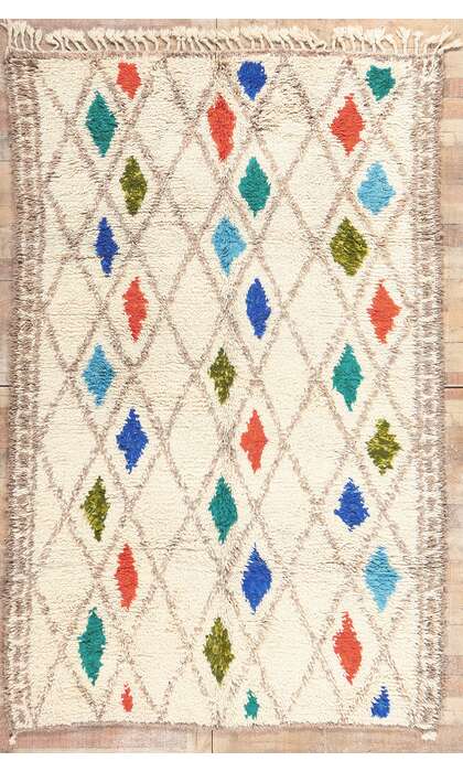 6 x 9 Colorful Moroccan Azilal Rug 21041