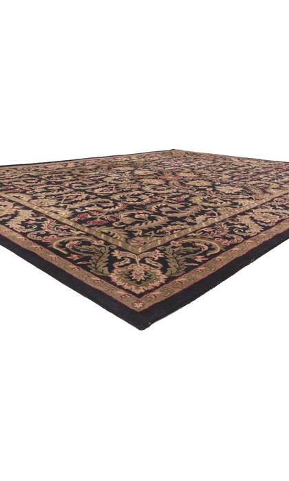 ​9 x 12 Earth-Tone Vintage Indian Rug 78679