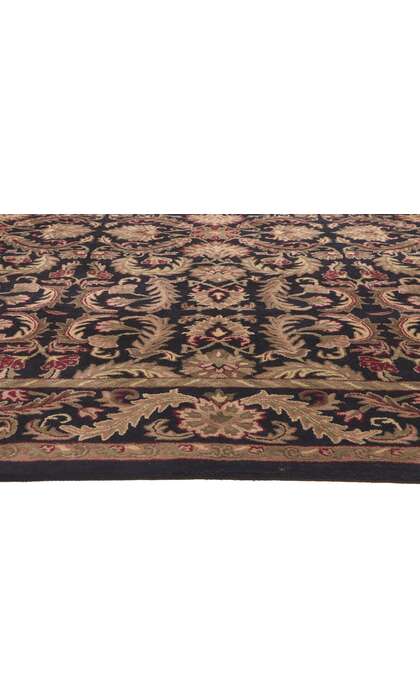 ​9 x 12 Earth-Tone Vintage Indian Rug 78679