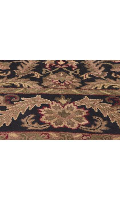 ​9 x 12 Earth-Tone Vintage Indian Rug 78679