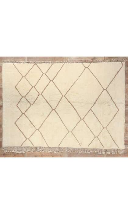 ​13 x 9 Large Neutral Moroccan Rug 78233