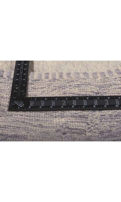 3 x 18 Extra-Long Modern Gray Moroccan Rug Runner 78685