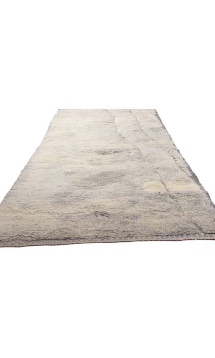 3 x 18 Extra-Long Modern Gray Moroccan Rug Runner 78685