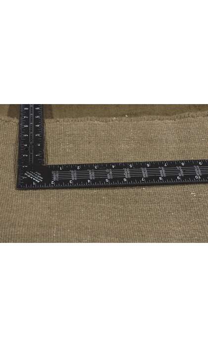 7 x 9 Solid Olive Green Modern Rug 30927