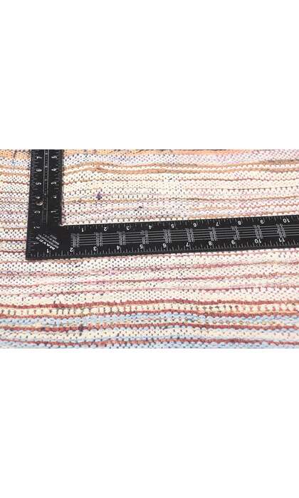 6 x 8 Vintage Orange Boujad Moroccan Rag Rug 21504