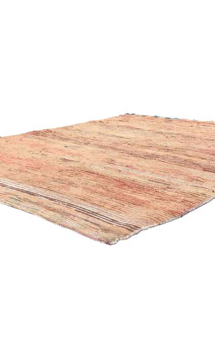 6 x 8 Vintage Orange Boujad Moroccan Rag Rug 21504