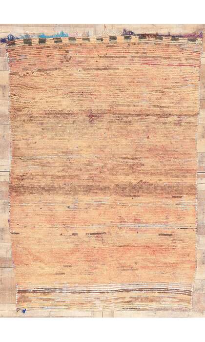 6 x 8 Vintage Orange Boujad Moroccan Rag Rug 21504