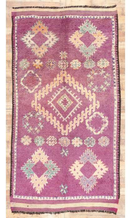 6 x 11 Vintage Purple Talsint Moroccan Rug 20983