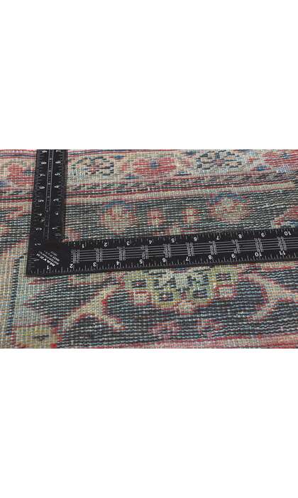 ​11 x 14 Distressed Antique Persian Mahal Rug 78710