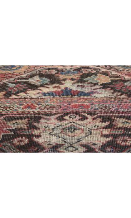 ​11 x 14 Distressed Antique Persian Mahal Rug 78710