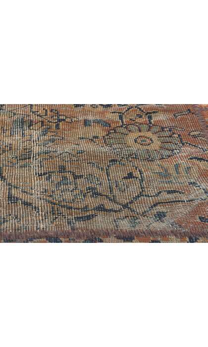 ​10 x 13 Vintage-Worn Persian Mahal Patchwork Rug 78601