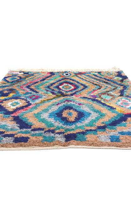 5 x 6 Vintage Silk Moroccan Beni Mrirt Rug 20449