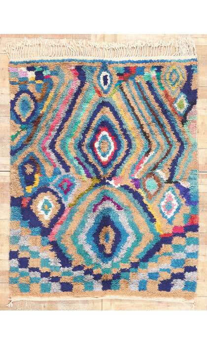 5 x 6 Vintage Silk Moroccan Beni Mrirt Rug 20449