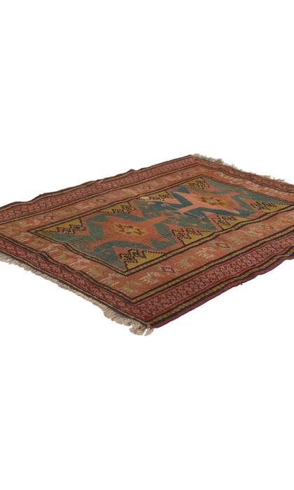 ​2 x 3 Antique Turkish Oushak Rug 78698​