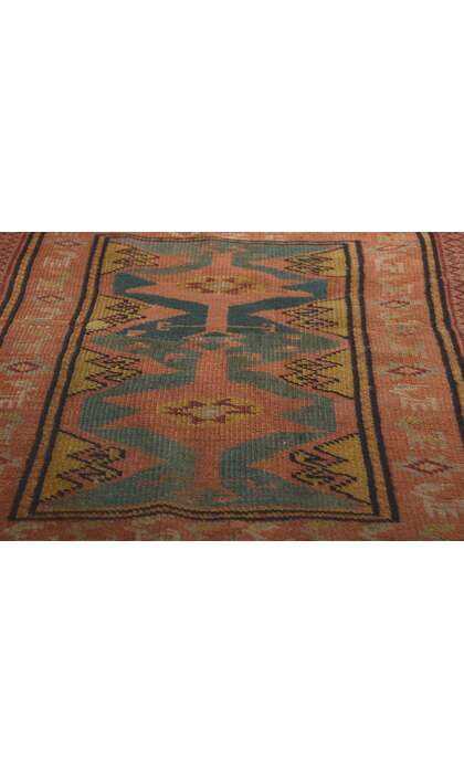 ​2 x 3 Antique Turkish Oushak Rug 78698​