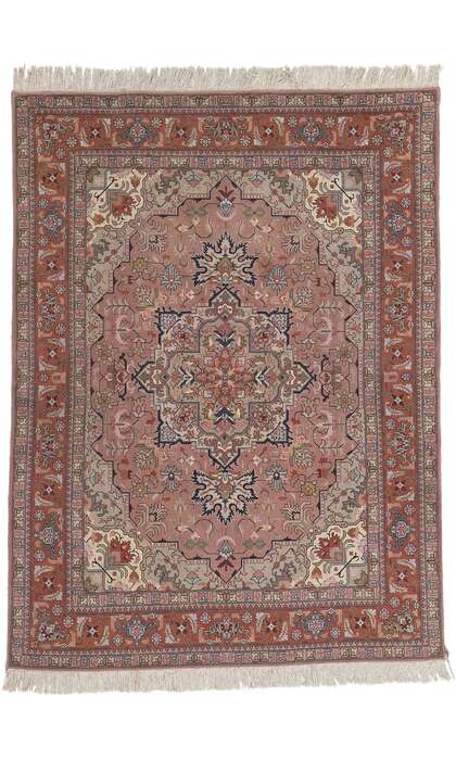 ​5 x 6 Vintage Persian Tabriz Rug 78686