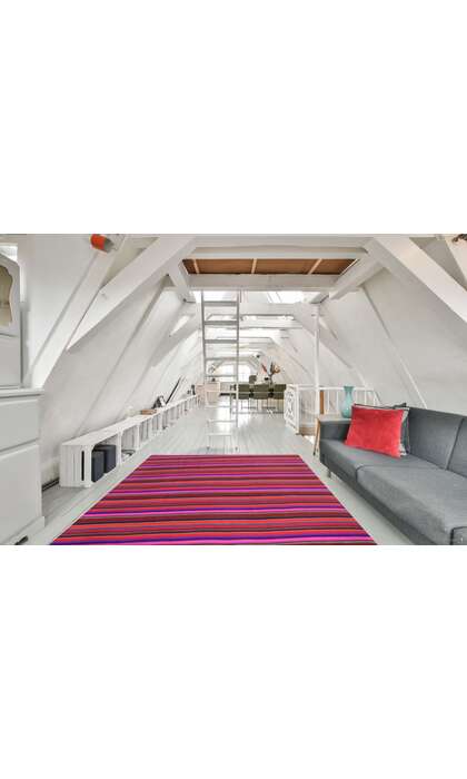 9 x 12 Vintage Turkish Striped Kilim Rug 60798 Modern Loft