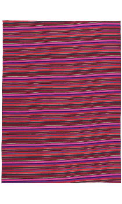 9 x 12 Vintage Turkish Striped Kilim Rug 60798