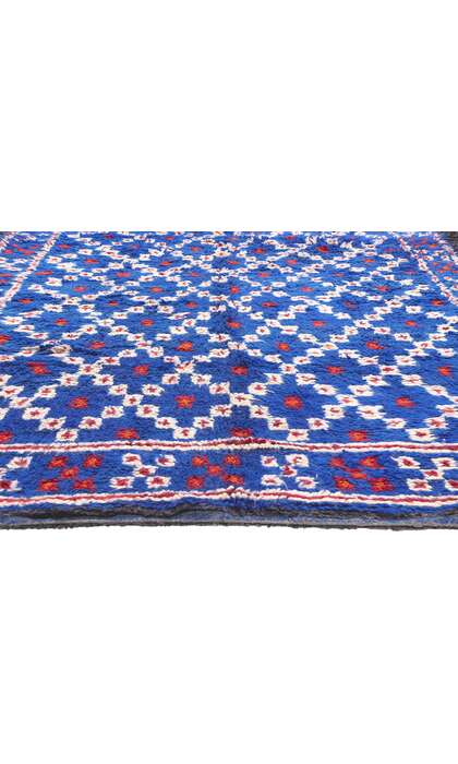 6 x 13 Vintage Blue Beni MGuild Moroccan Rug 20968