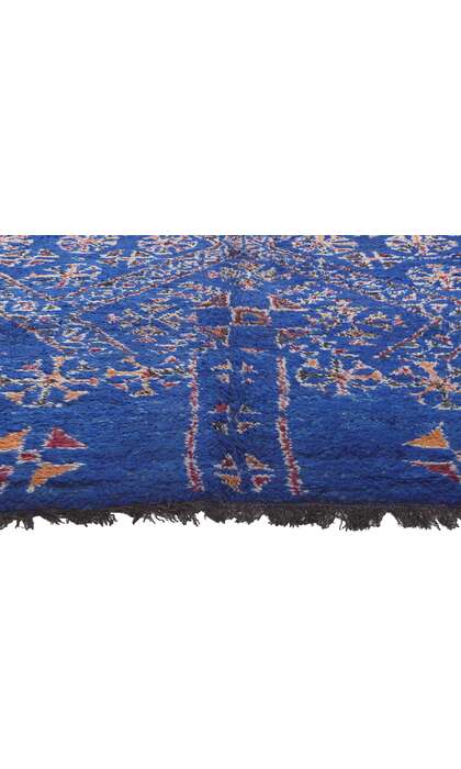 7 x 10 Vintage Blue Beni MGuild Moroccan Rug 21034
