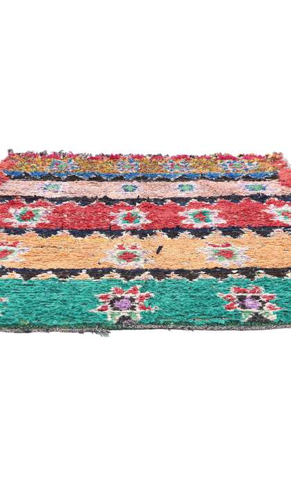 5 x 6 Vintage Boucherouite Moroccan Rag Rug 20457