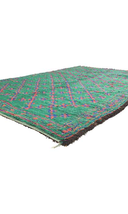 6 x 10 Vintage Green Beni MGuild Moroccan Rug 21216