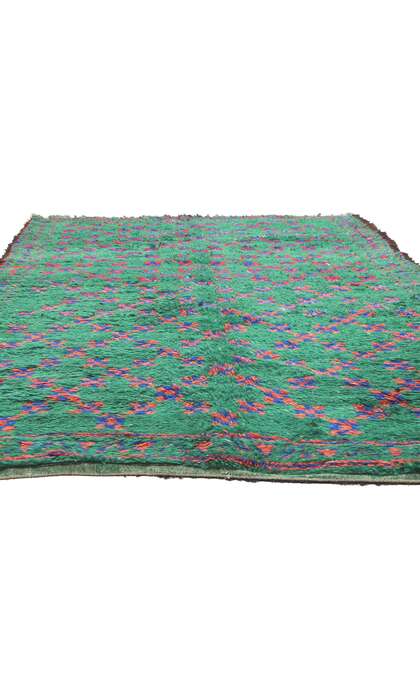 6 x 10 Vintage Green Beni MGuild Moroccan Rug 21216