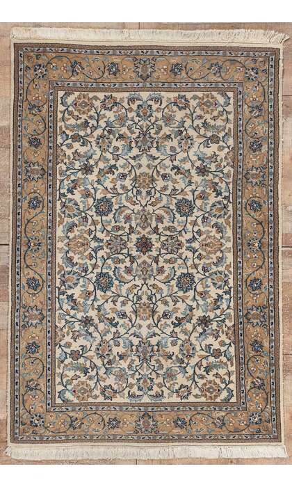​​4 x 6 Vintage Persian Kashan Rug 78691​