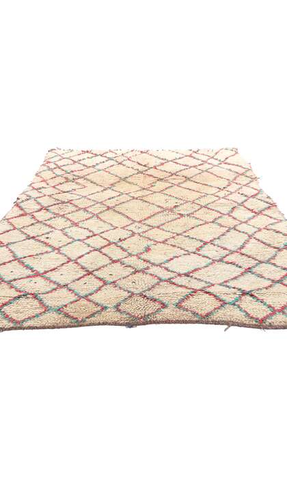 3 x 6 Vintage Boucherouite Moroccan Rag Rug 74819