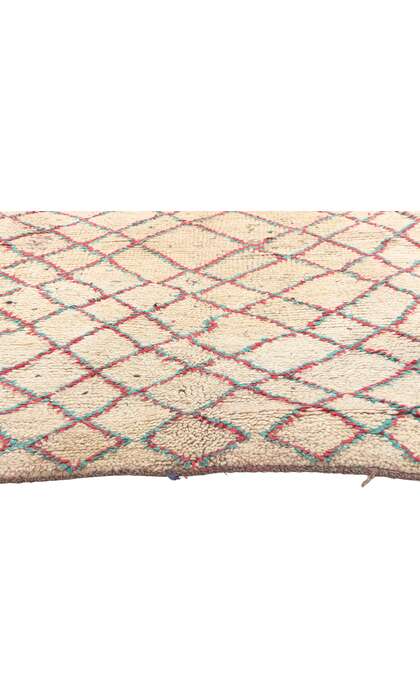 3 x 6 Vintage Boucherouite Moroccan Rag Rug 74819