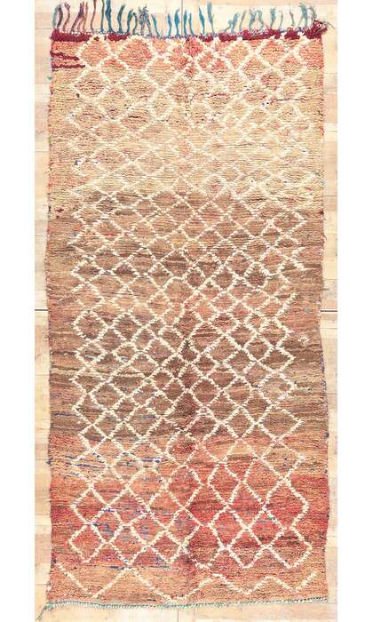 5 x 11 Vintage Boucherouite Moroccan Rag Rug 21293