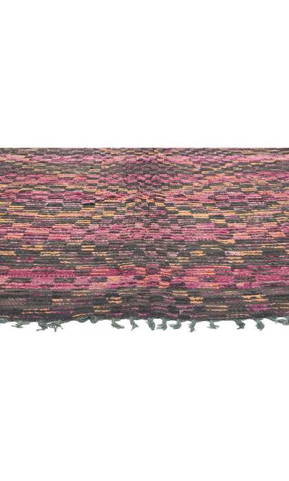 6 x 11 Vintage Checkerboard Boujad Moroccan Rug 20927