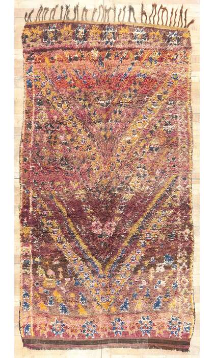 6 x 11 Vintage Purple Beni MGuild Moroccan Rug 21329