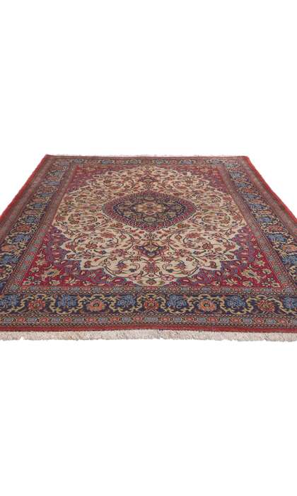 ​4 x 7 Vintage Persian Qum Rug 78689