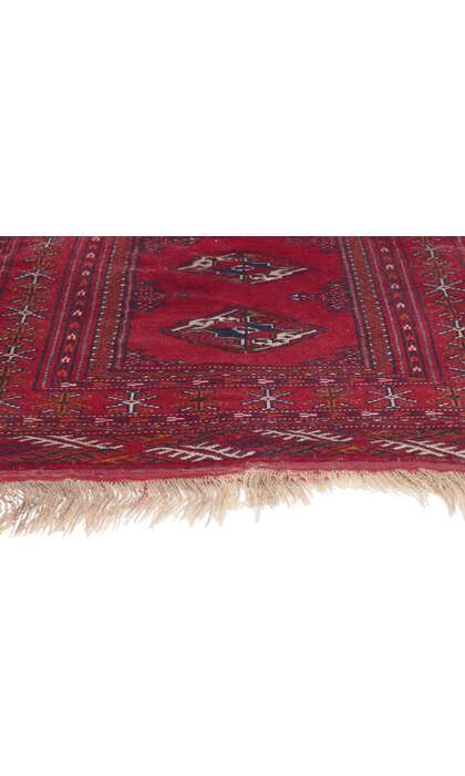 3 x 4 Vintage Persian Turkoman Rug 78705