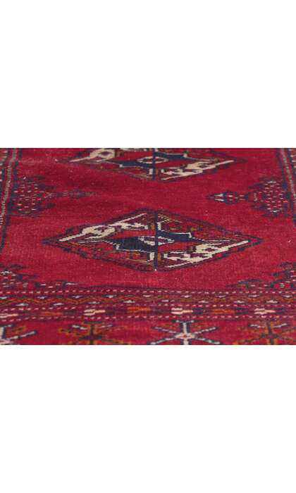 3 x 4 Vintage Persian Turkoman Rug 78705