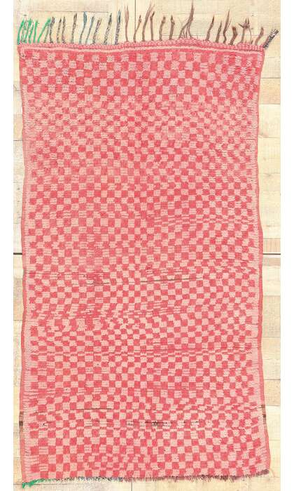 3 x 6 Vintage Pink Boujad Moroccan Rug 74783
