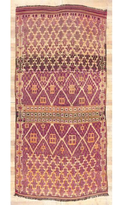 6 x 13 Vintage Purple Beni MGuild Moroccan Rug 20917
