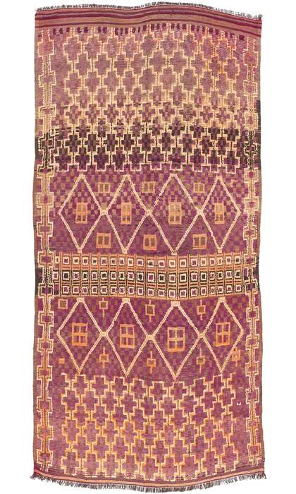 6 x 13 Vintage Purple Beni MGuild Moroccan Rug 20917