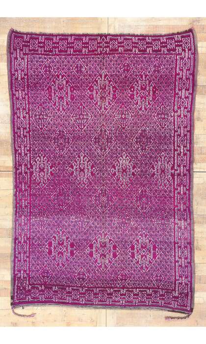 6 x 9 Vintage Purple Beni MGuild Moroccan Rug 20959