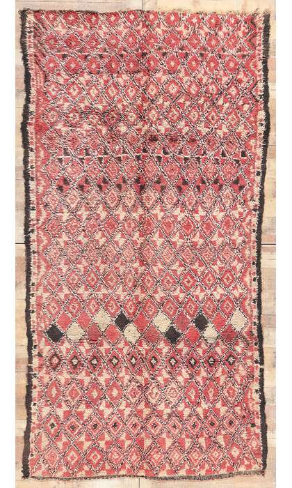 5 x 11 Vintage Red Beni MGuild Moroccan Rug 21243