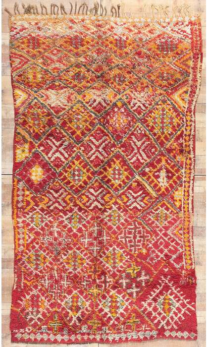 6 x 10 Vintage Red Beni MGuild Moroccan Rug 20944