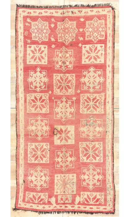 6 x 11 Vintage Red Boujad Moroccan Rug 20982