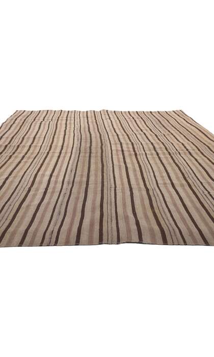 7 x 10 Vintage Turkish Striped Kilim Rug 60802